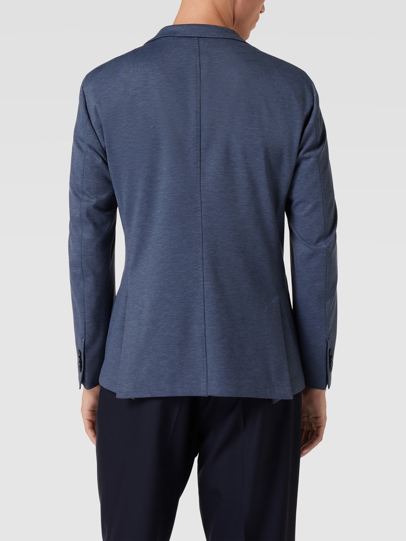 Slim Fit 2-Knopfsakko mit Anstecknadel Modell 'Seba' in blau