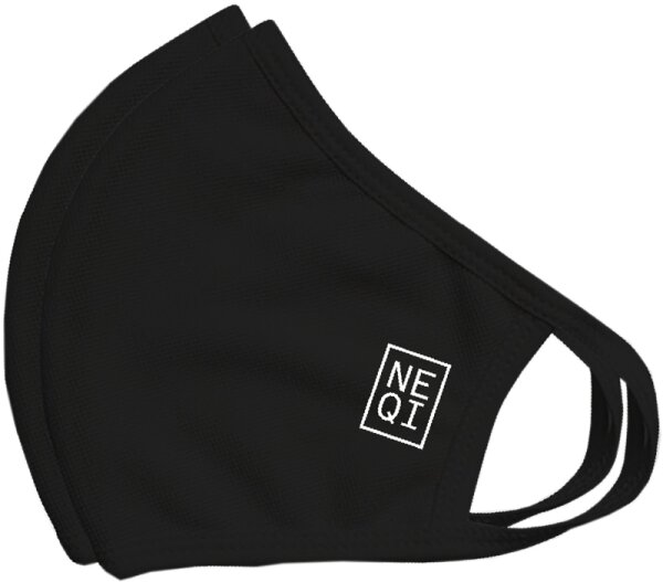 NEQI Face Coverings Black Mund- und Nasenschutz
