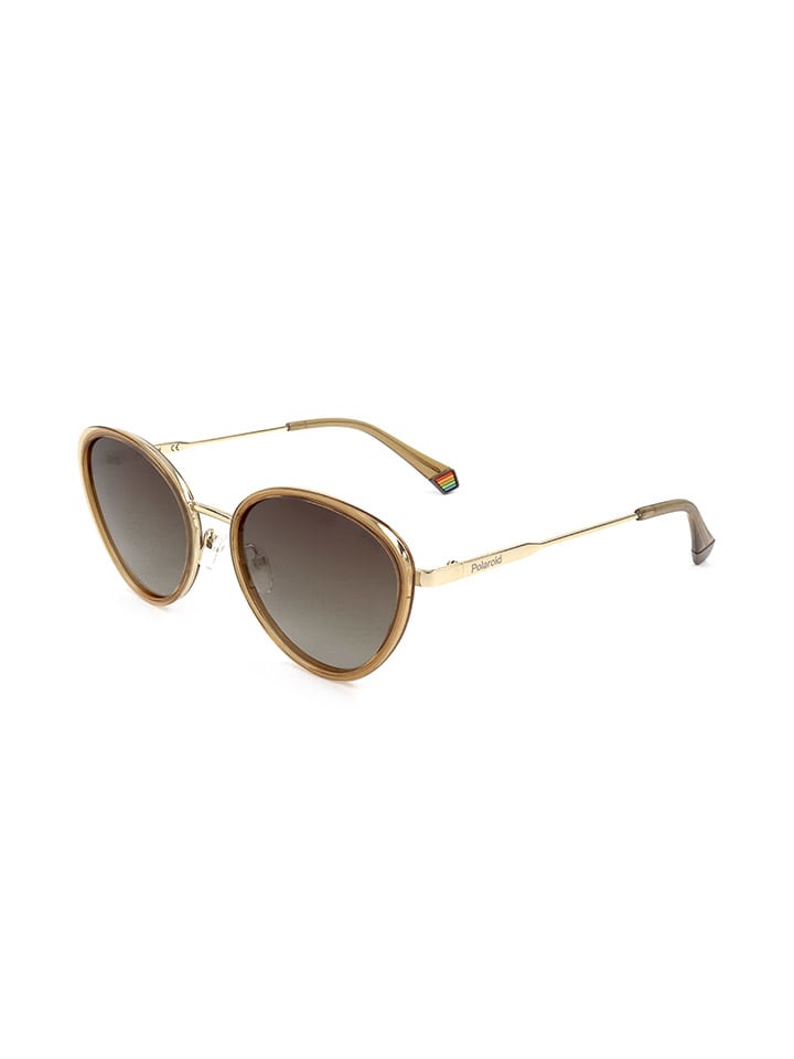 Polaroid Damen-Sonnenbrille in Gold/ Hellbraun günstig kaufen 56