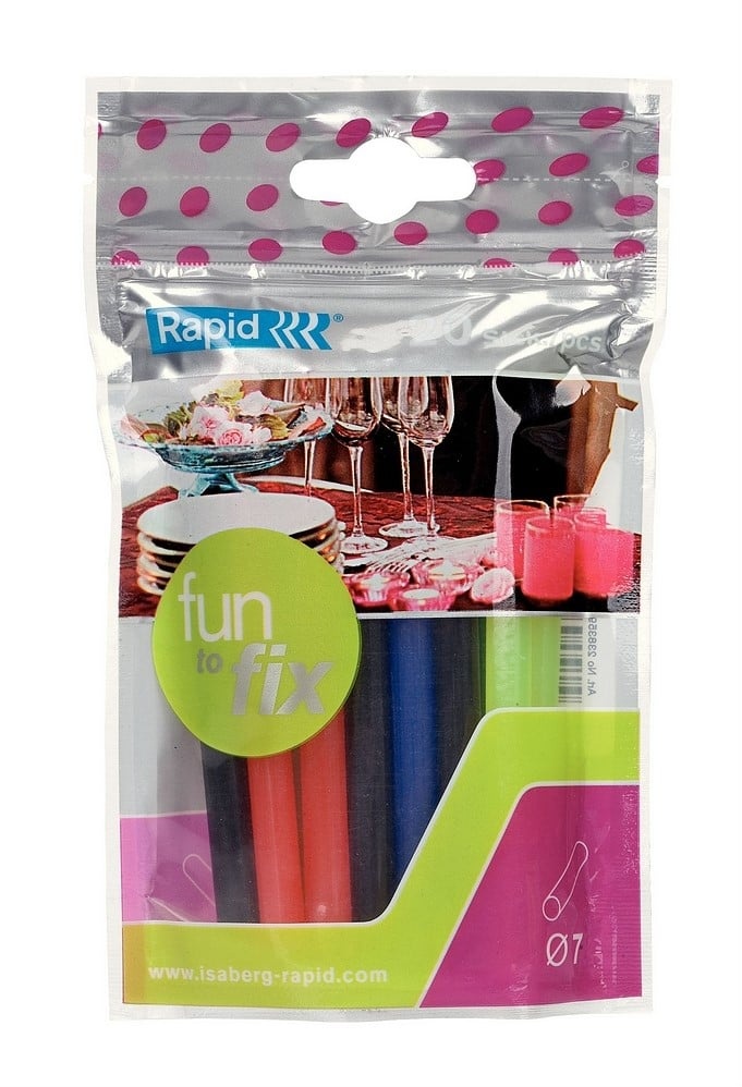 Rapid 23835900 Fun2Fix 7mm farbige Klebekartuschen
