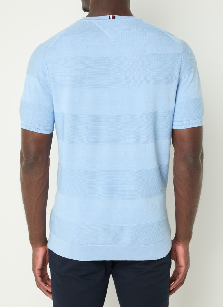Tricou cu nervuri Tommy Hilfiger