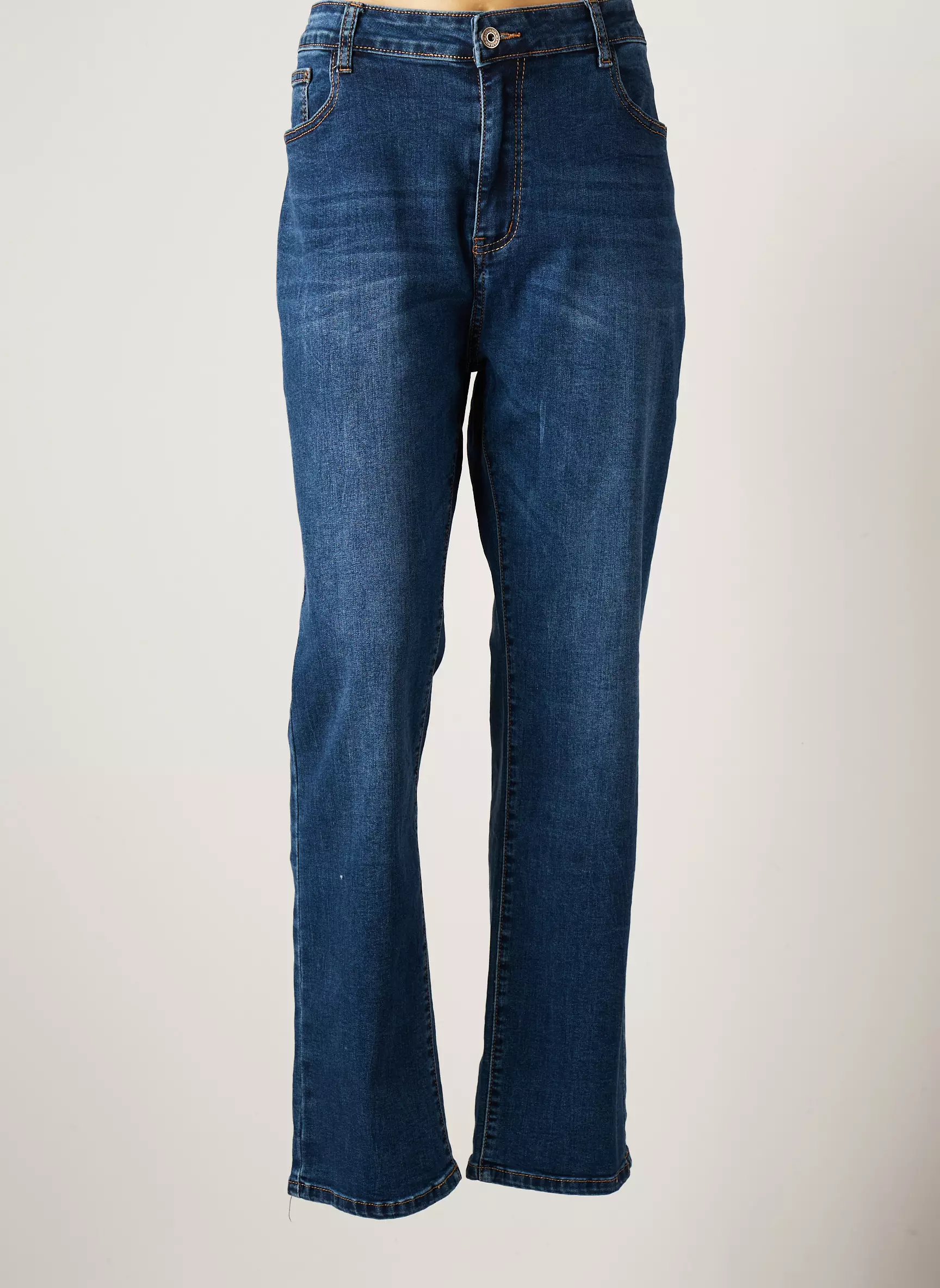 Bs Jeans Jeans Coupe Droite Femme couleur bleu