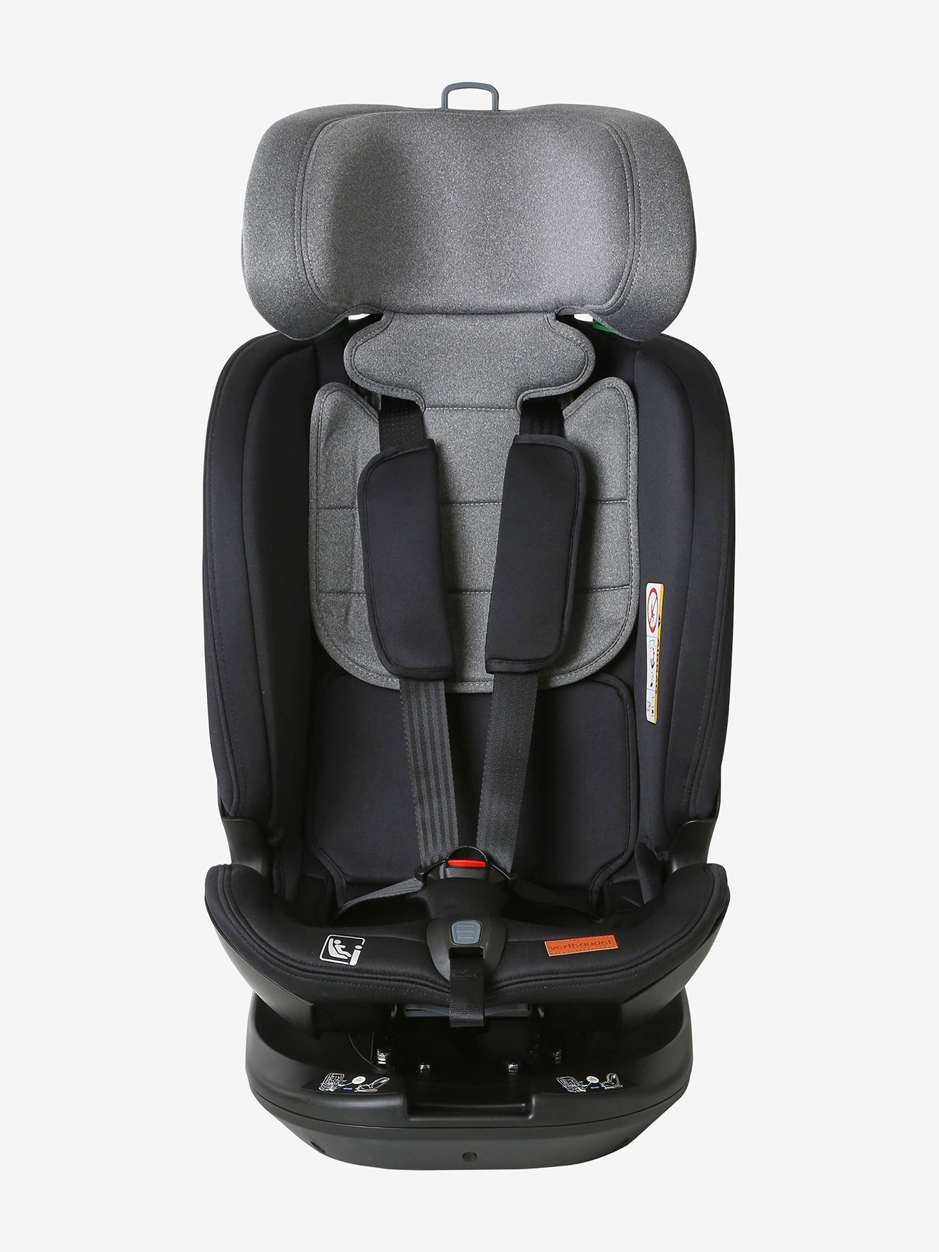 Vertbaudet Drehbarer i-Size-Kindersitz ROLL&SIT, 40-150 cm bzw. Gr. 1/2/3 - pack schwarz