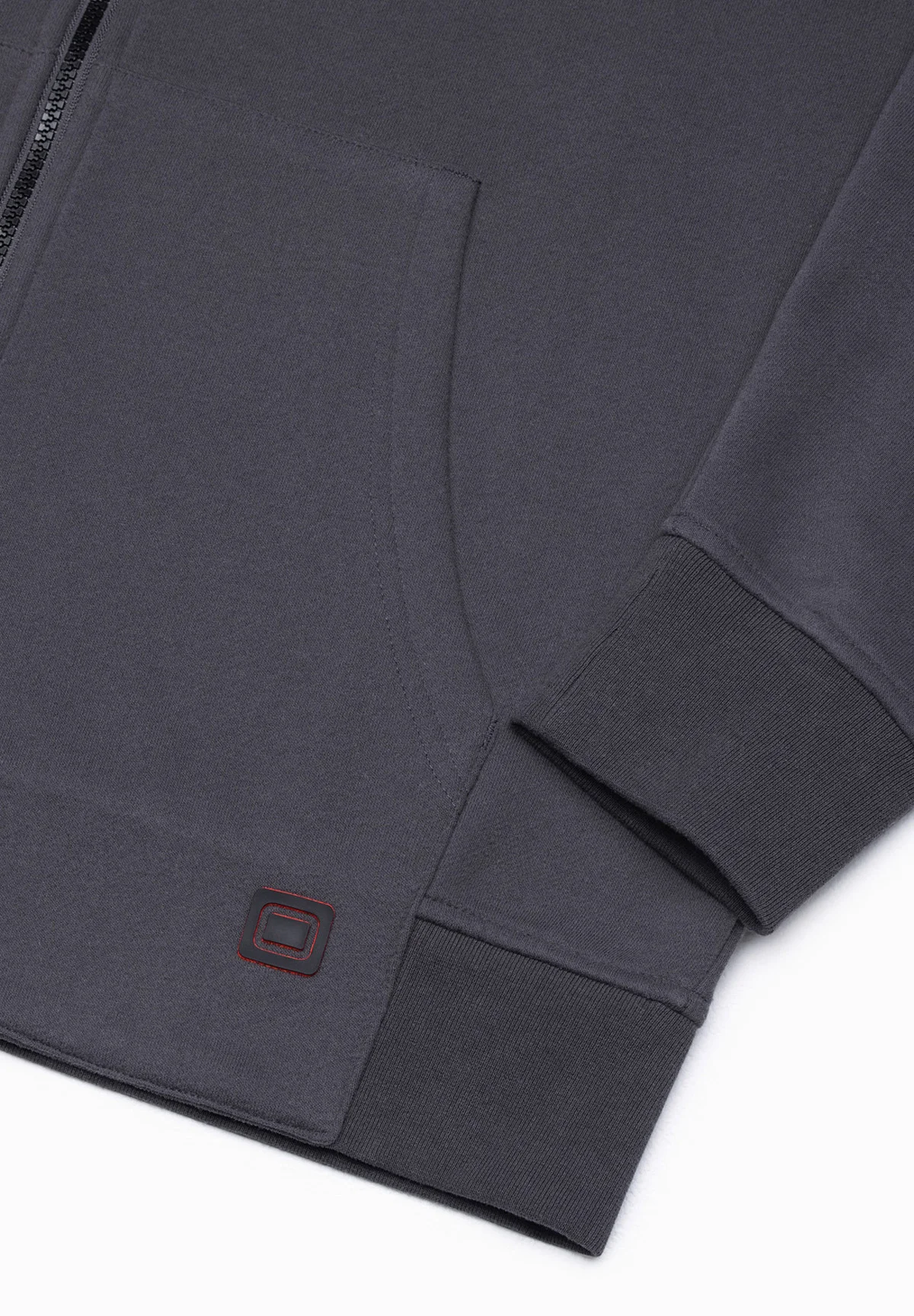 Sudadera con cremallera y estampados ombré