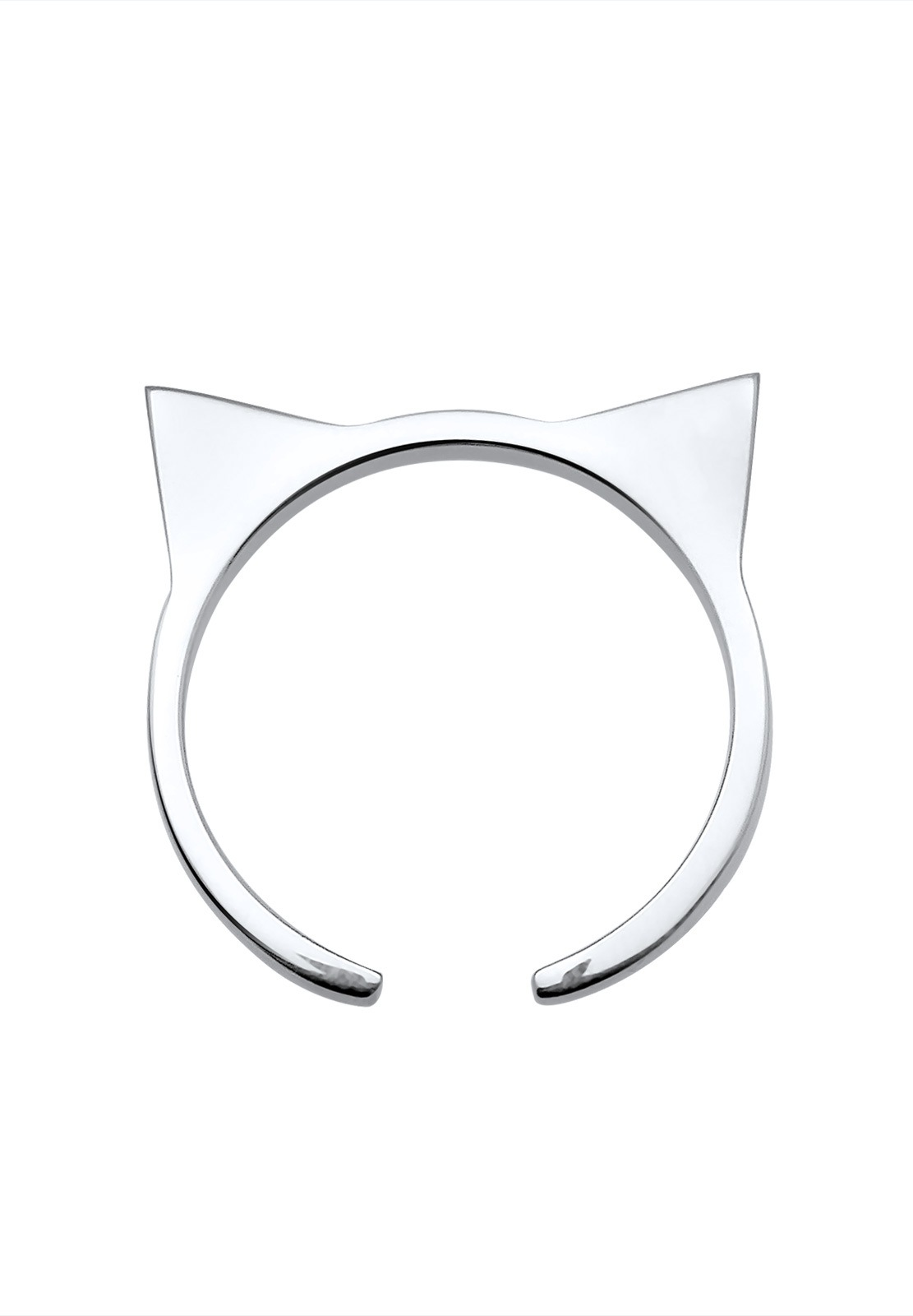 Elli Macskafülek Cat Geo Open Trend Cool 925 Ezüst