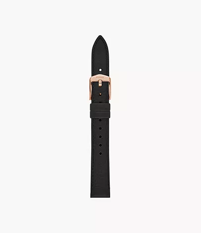 Fossil Band 14 mm LiteHide-Leder schwarz