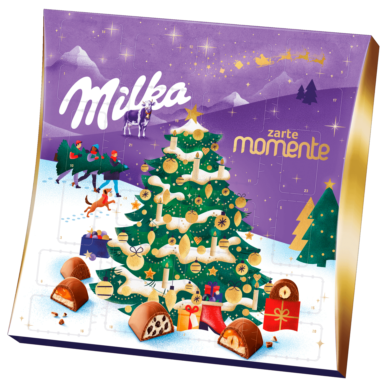 Milka Zarte Momente Adventskalender 214g