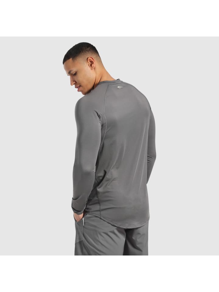SMILODOX Longsleeve Powerfit in Anthrazit günstig kaufen