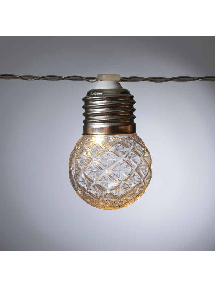 MARELIDA LED Solar Lichterkette  20 Kristallkugeln Lichtsensor L: 3,8m in transparent günstig kaufen onesize