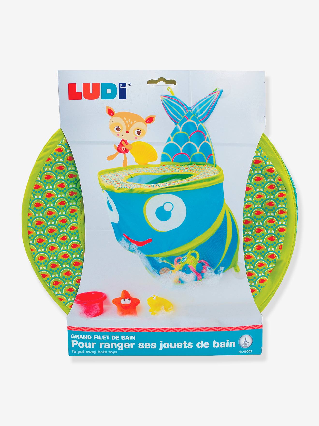 Grand filet de bain Poisson LUDI bleu