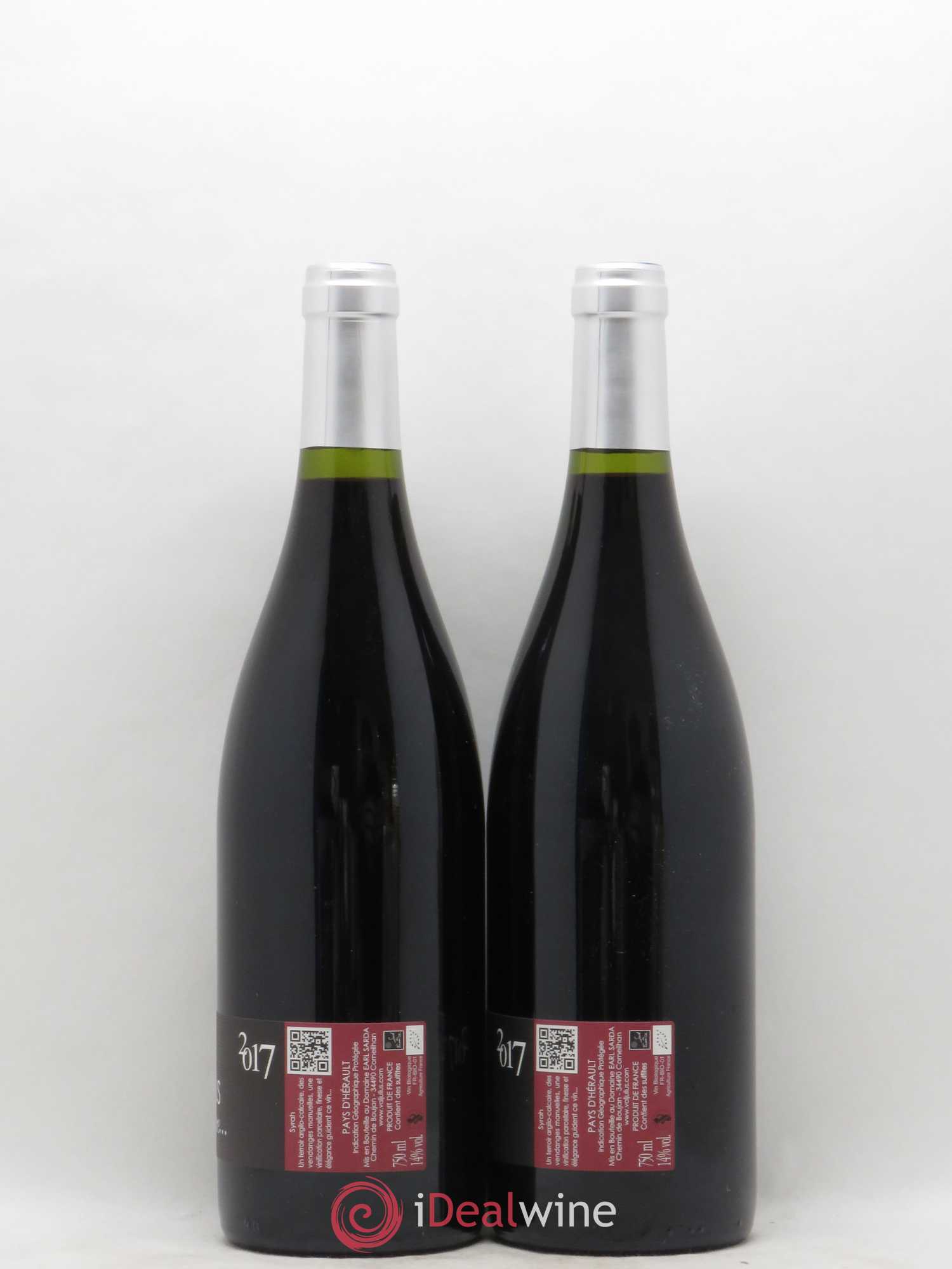 IGP Pays d'Hérault (Vin de Pays de l'Hérault) Valjulius Signature J Et B Sarda 2017 - Lot de 2 Bouteilles