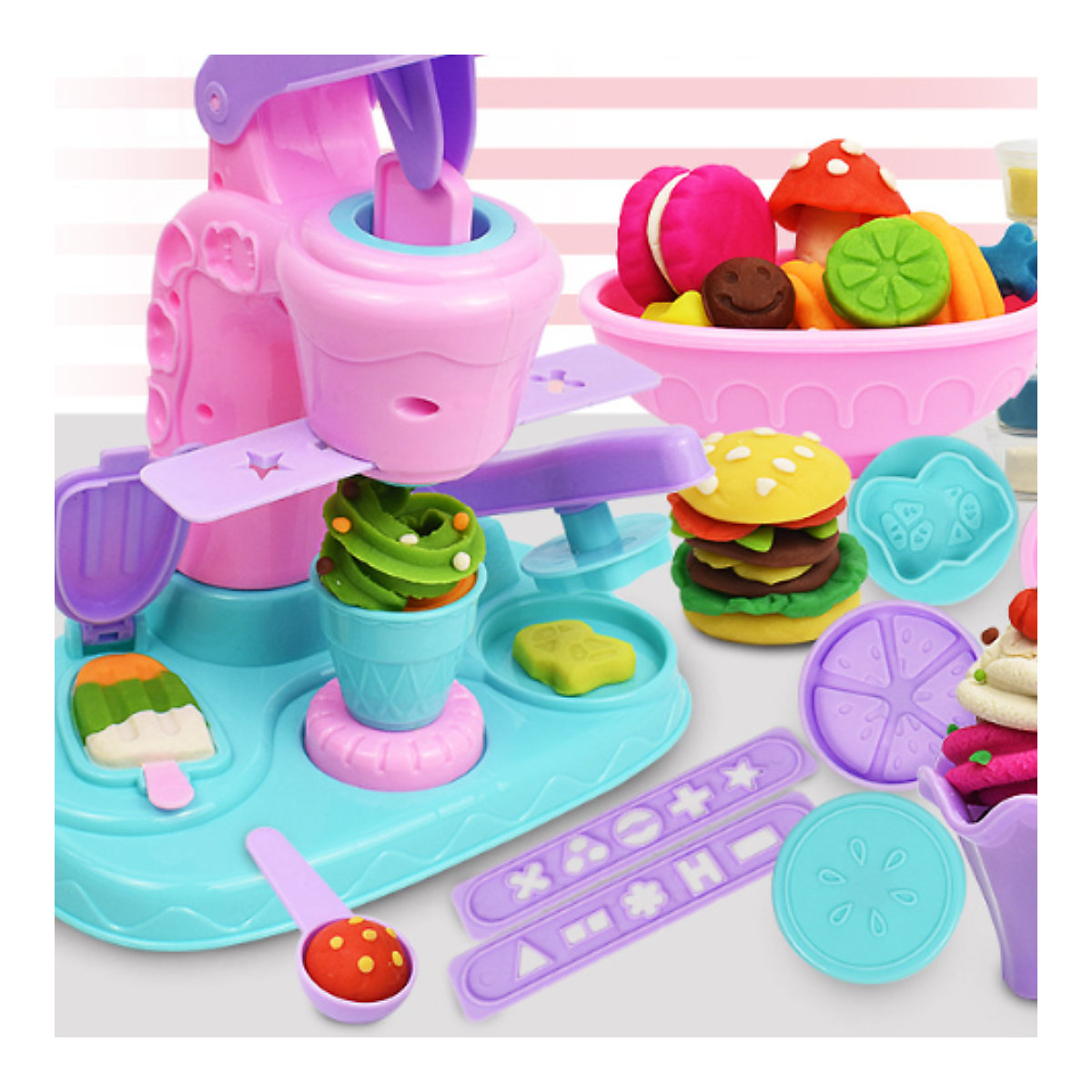 Kinderspielhaus Spielzeug Kinder DIY Ice Cream Color Slime Machine Set Spielzeug