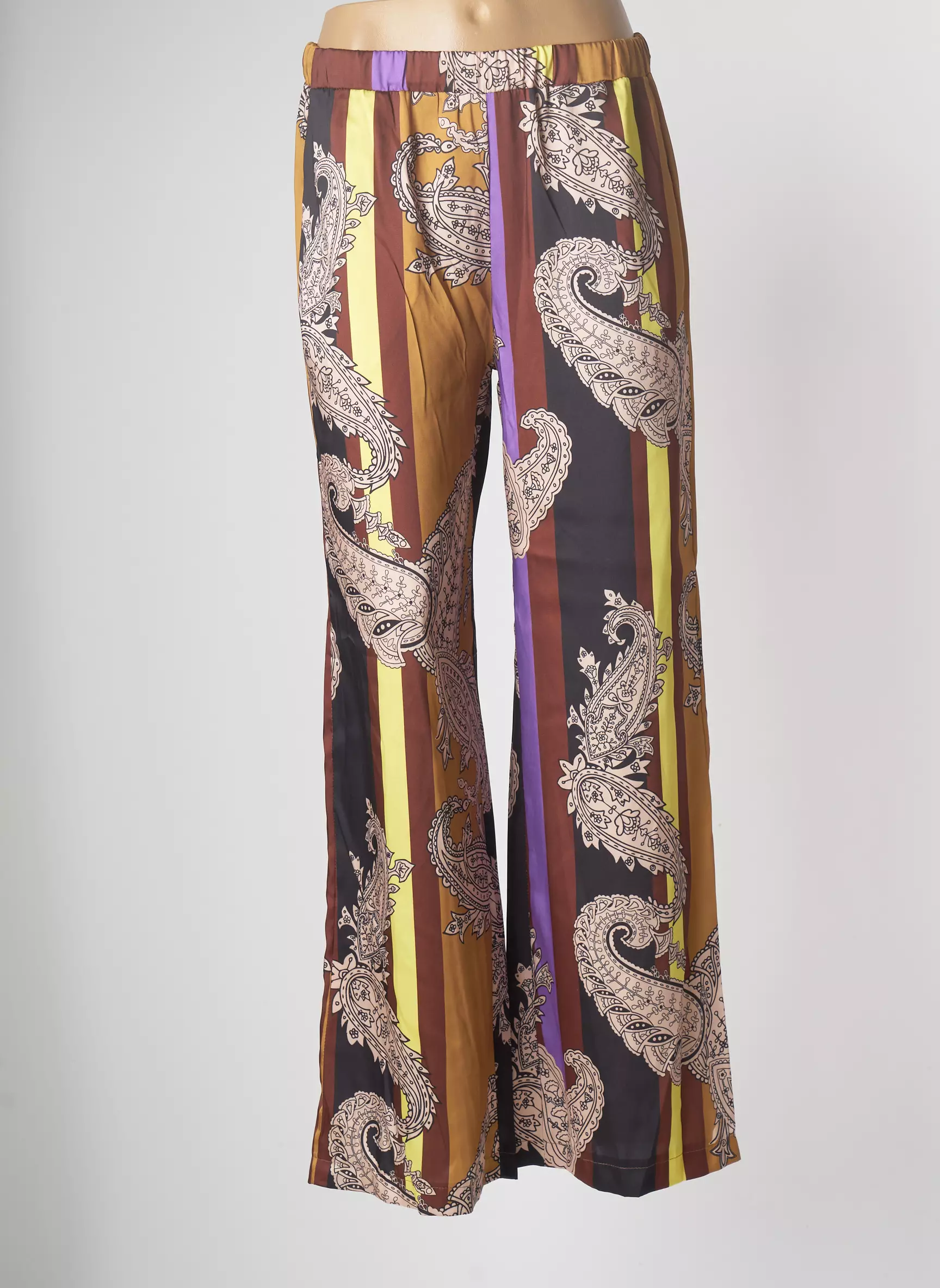The Lulu Pantalons Droits Femme couleur marron