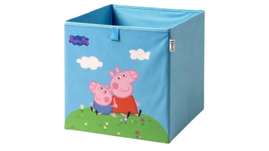 Lifeney Aufbewahrungsbox Peppa Pig 33x33x33cm blau, grün, rosa
