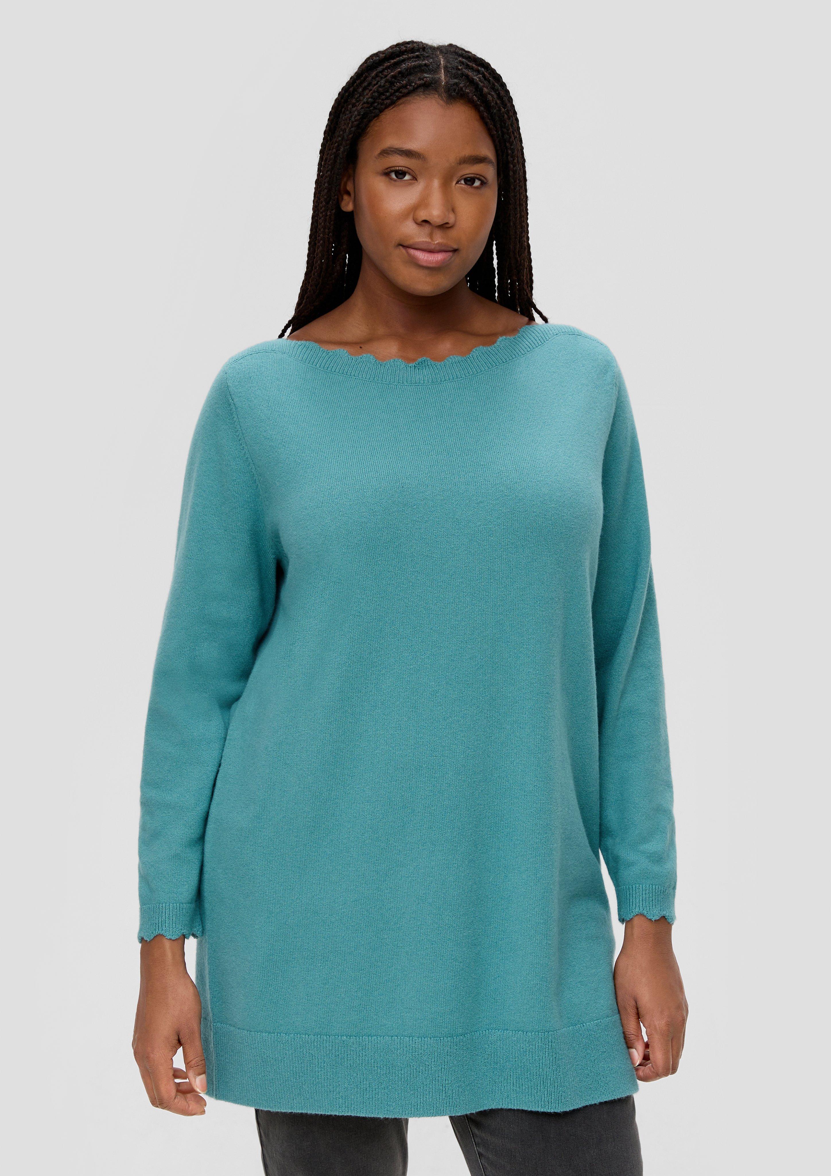 Strickpullover mit Wellen-Ausschnitt  2138182-6557