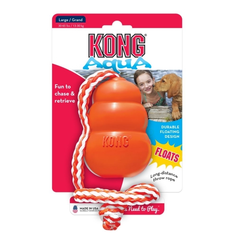 KONG Frisbees & Wurfspielzeug KONG Aqua mit Wurftau L