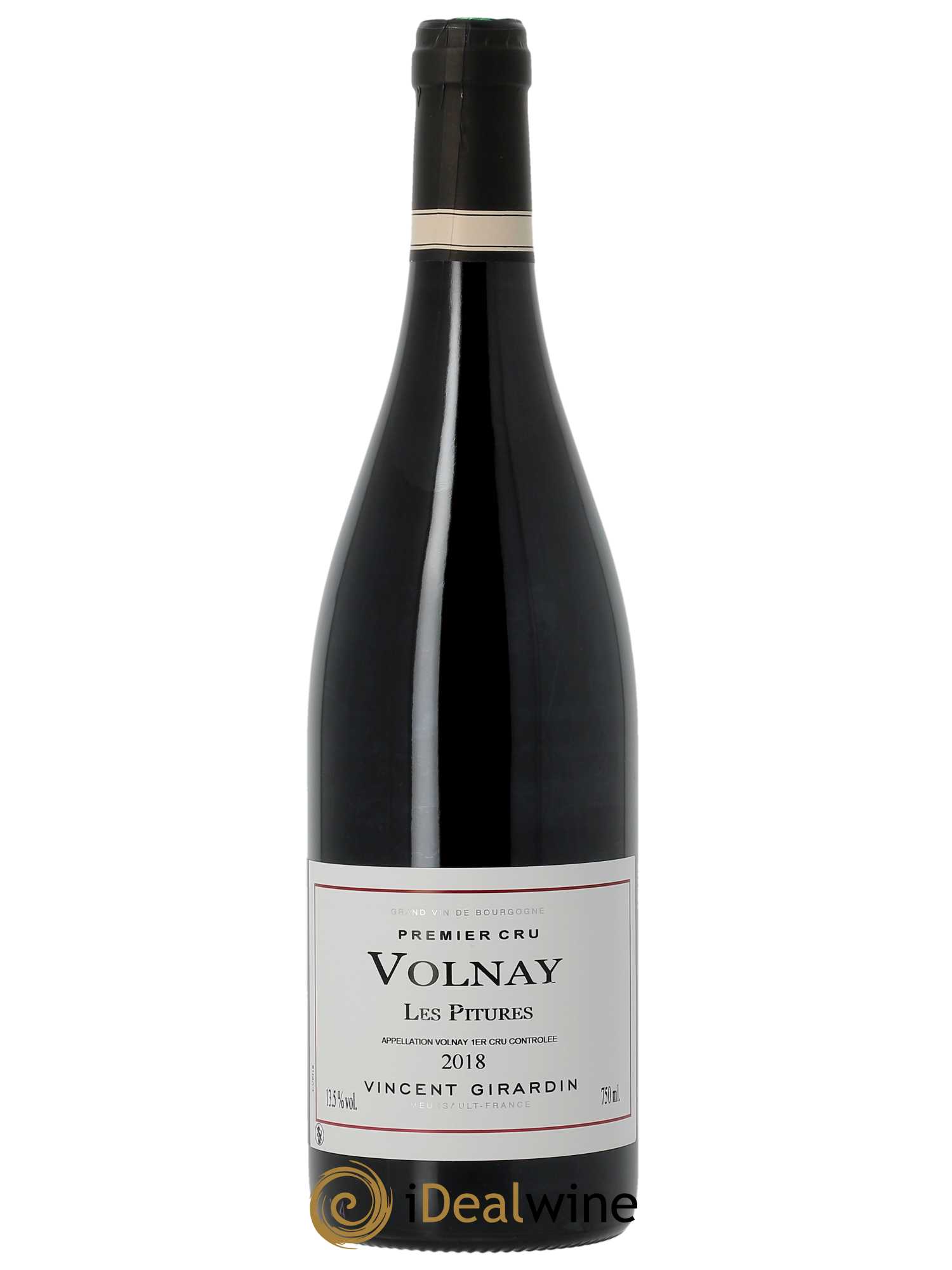 Volnay 1er Cru Les Pitures Vincent Girardin (Domaine)  2018 - Lot de 1 Bouteille