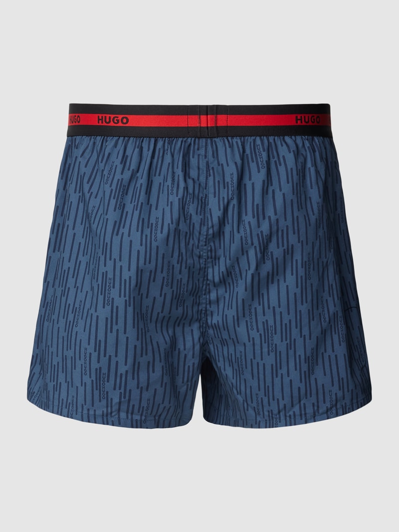 Boxershorts mit elastischem Bund im 2er-Pack in marineblau