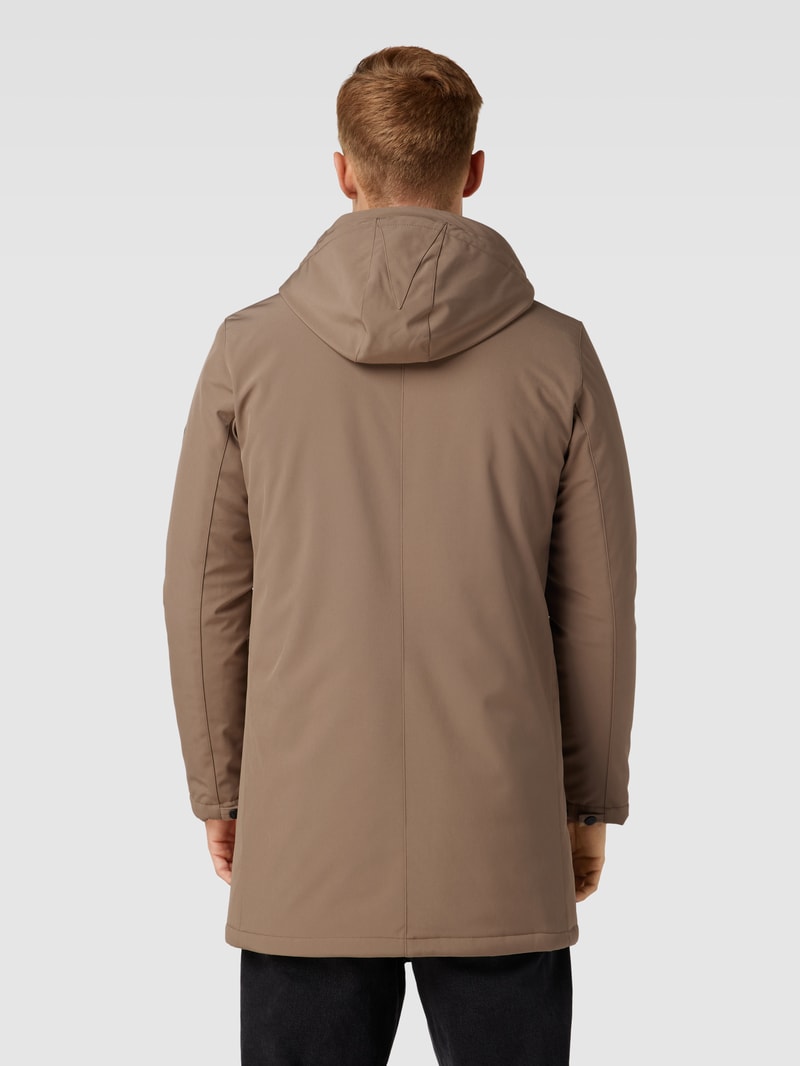 Funktionsjacke mit Kapuze Modell 'deston' in haselnuss braun