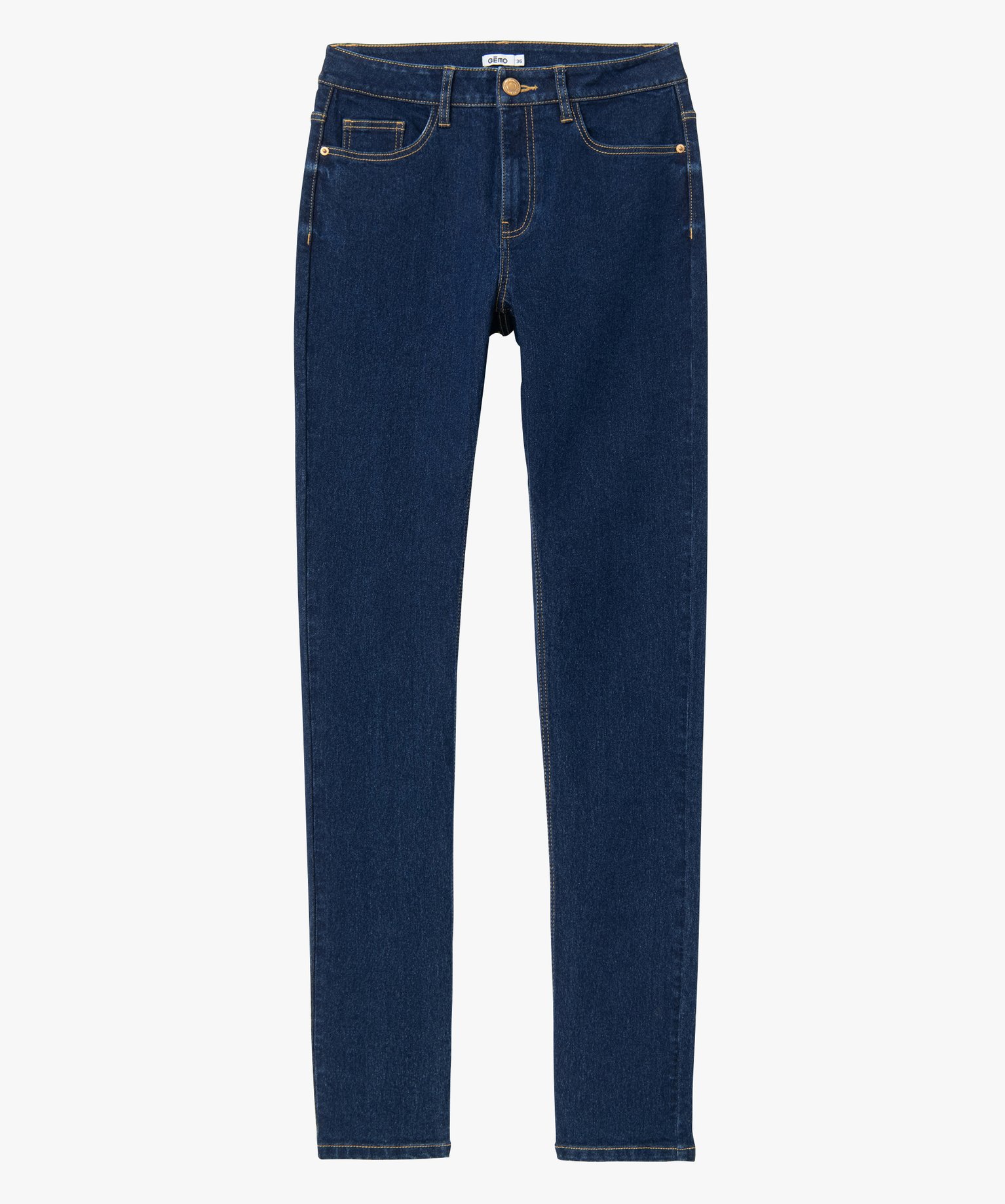 Jean femme coupe Slim taille haute - L30 brut | GEMO