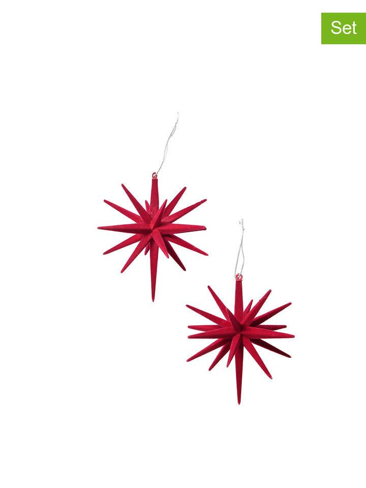 Boltze 2er-Set: Weihnachtsanhänger 