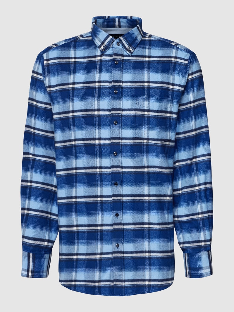 Freizeithemd mit Karo-Muster in bleu
