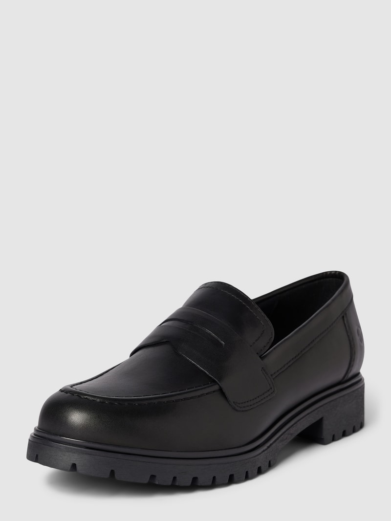 Loafer aus echtem Leder Modell in schwarz