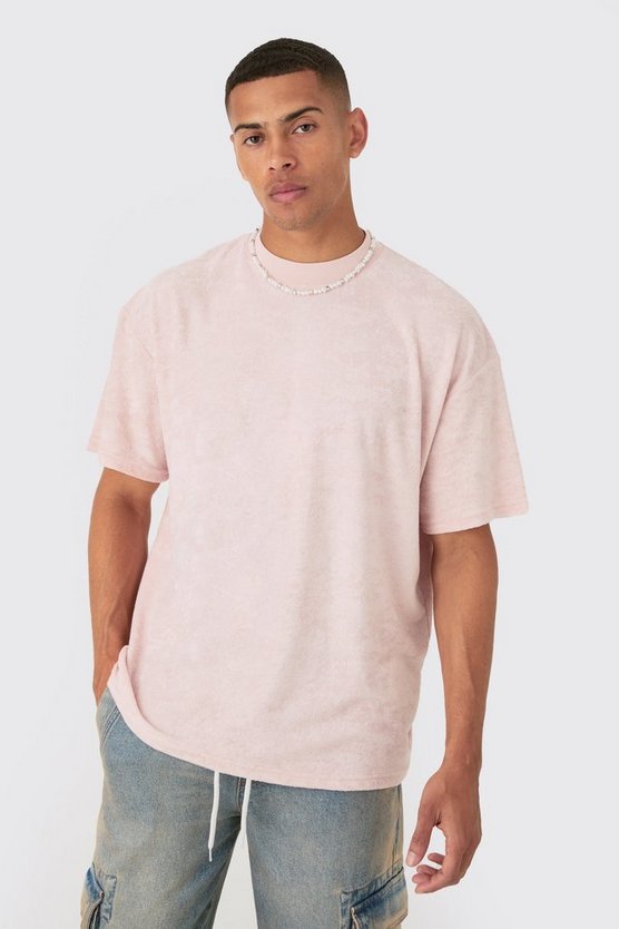 Oversize Frottee T-Shirt