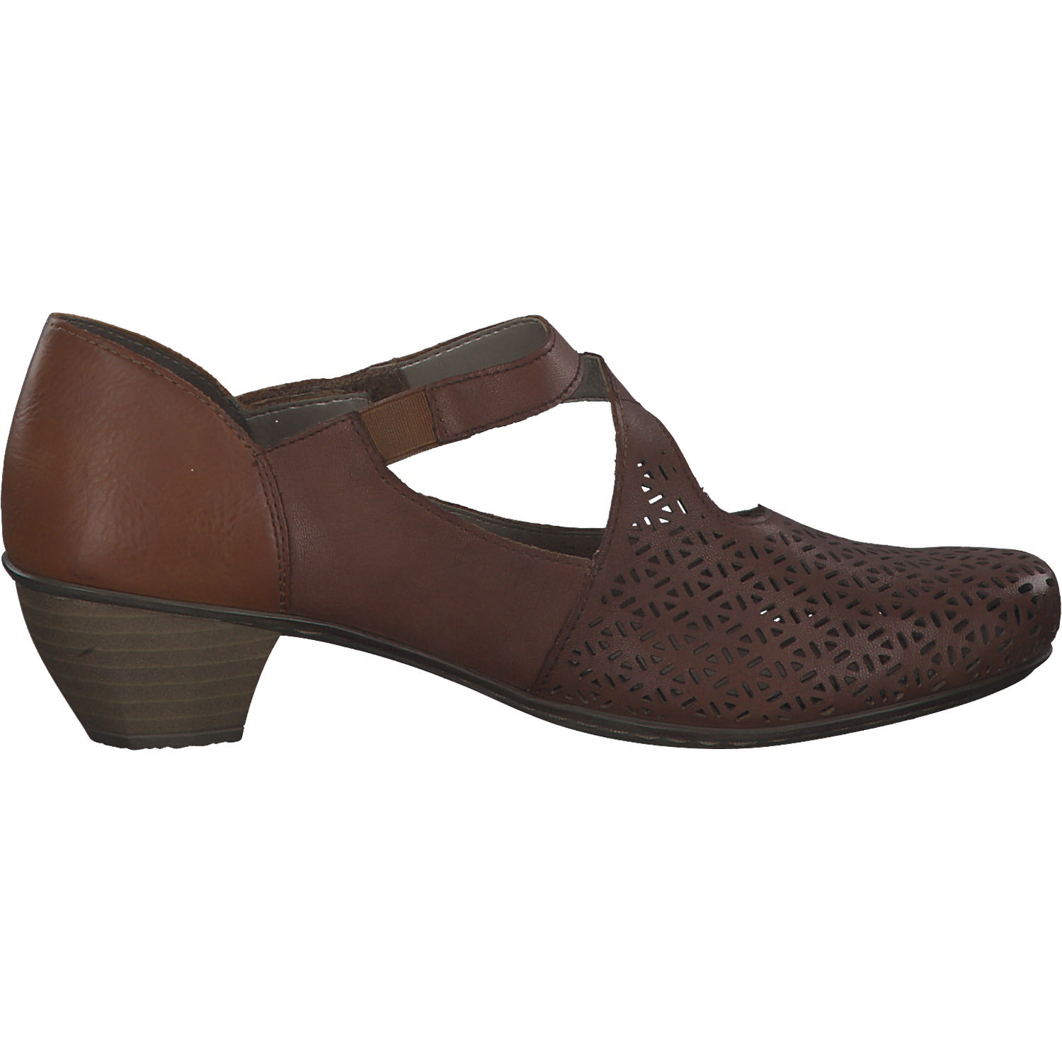 Rieker 41796, Pumps, Damen, nuss/cayenne