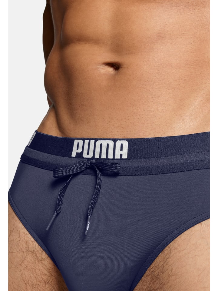 Puma Badehose PUMA SWIM MEN LOGO SWIM BRIEF  in Navy günstig kaufen