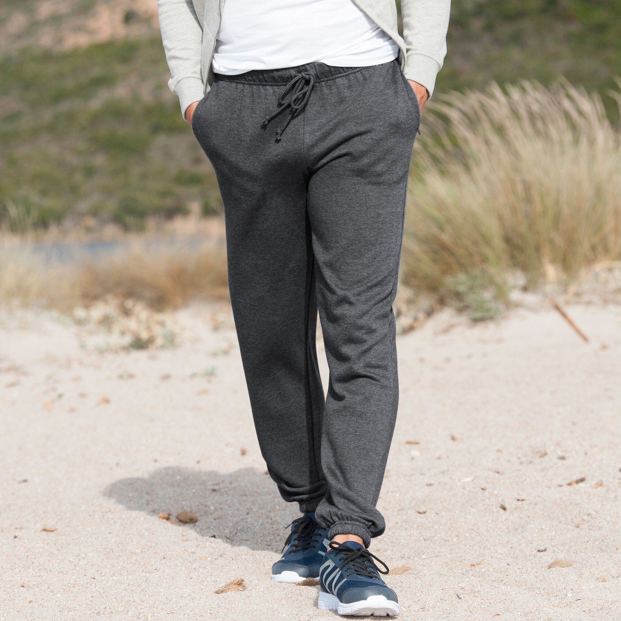 Pantalon jogging molleton bas élastiqué