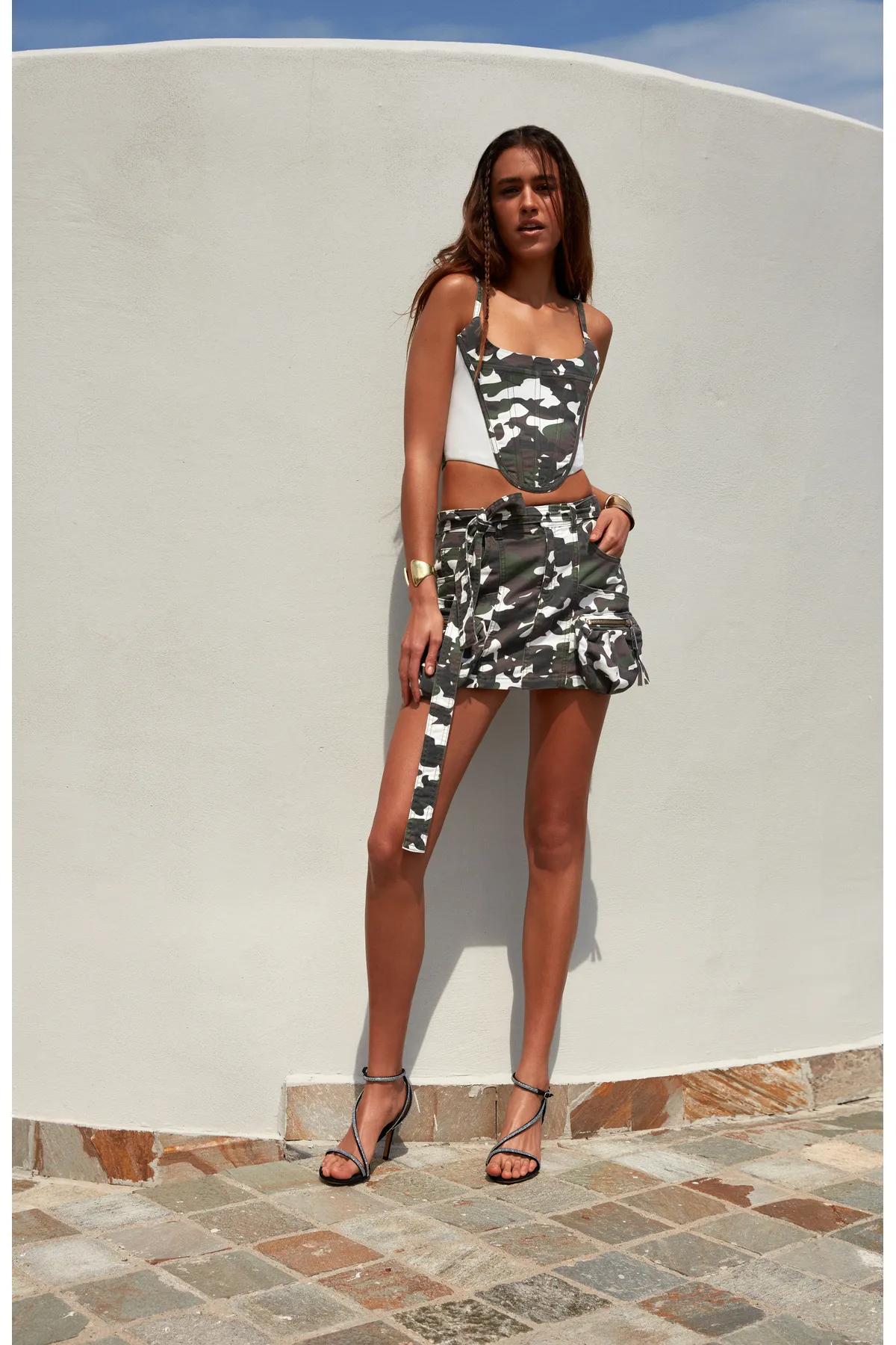 SAGAZA  Bustier - Grau - Unifarben