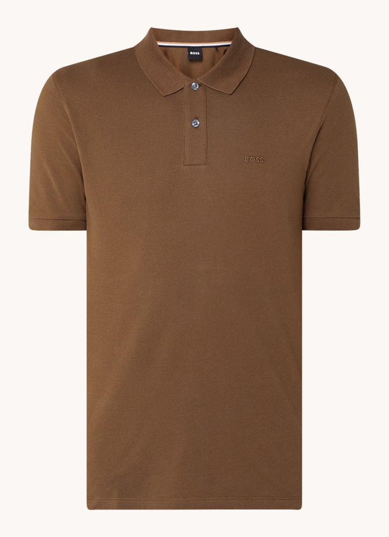 Polo HUGO BOSS Pallas de corte regular em algodão piqué
