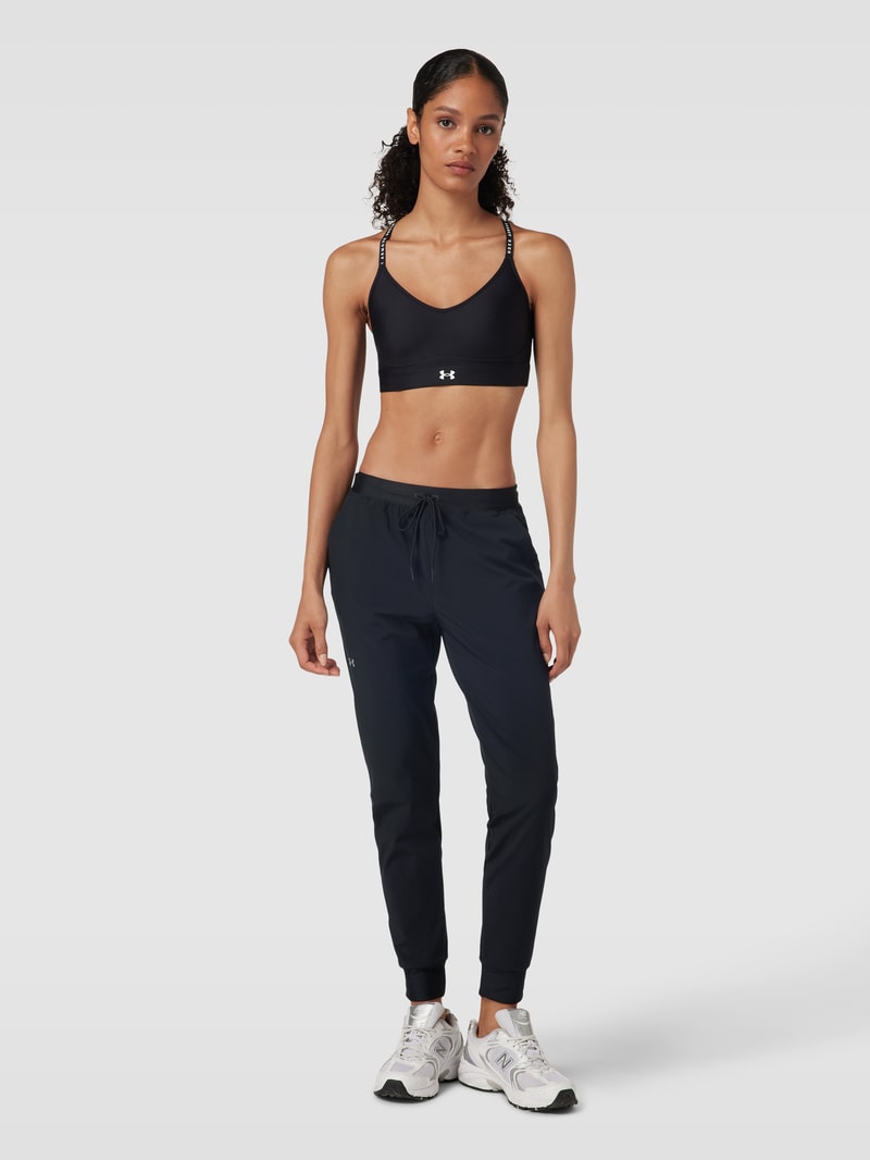 Sweatpants mit elastischem Bund in schwarz