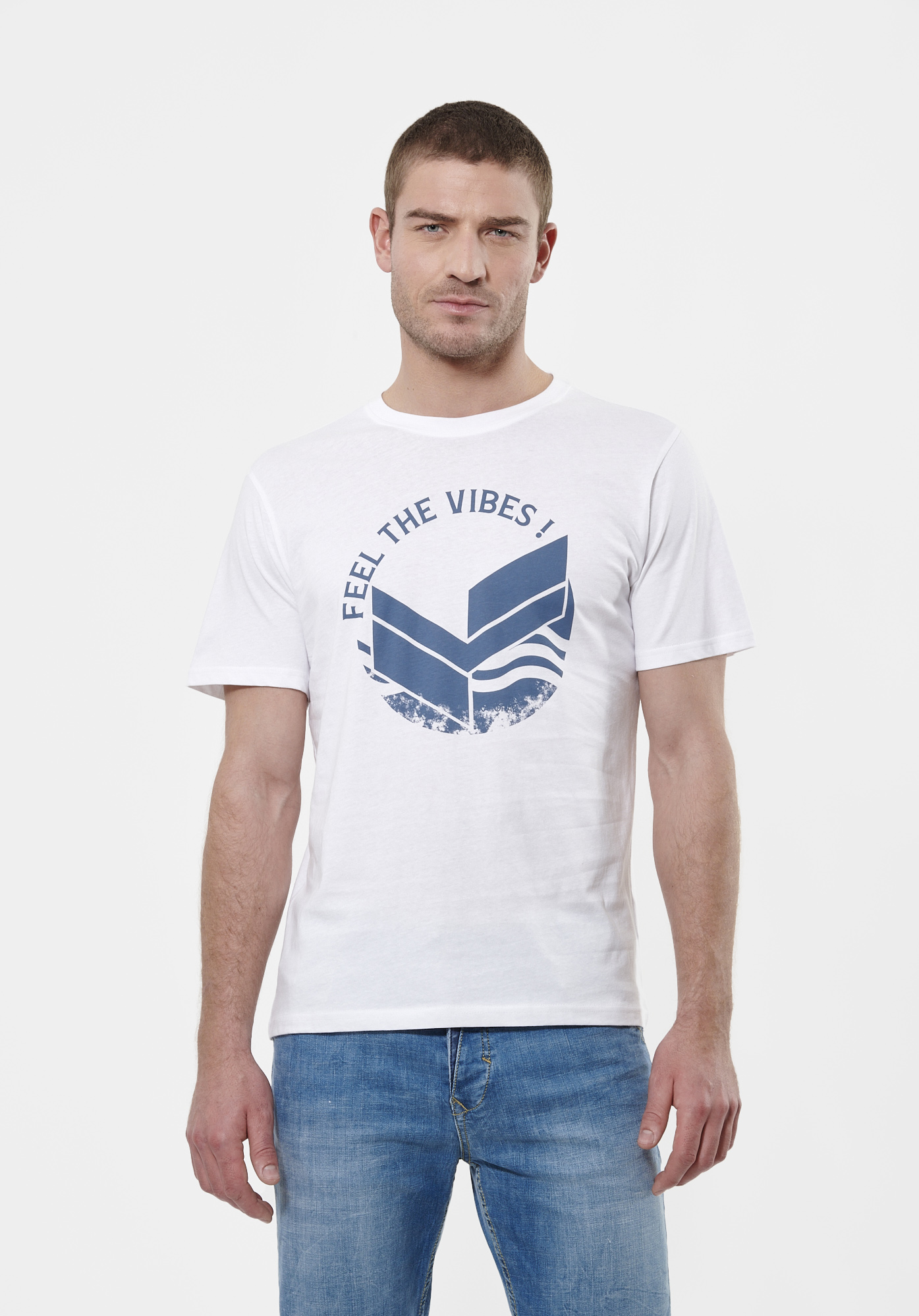 SEA    T-shirt blanc Homme en 100% coton