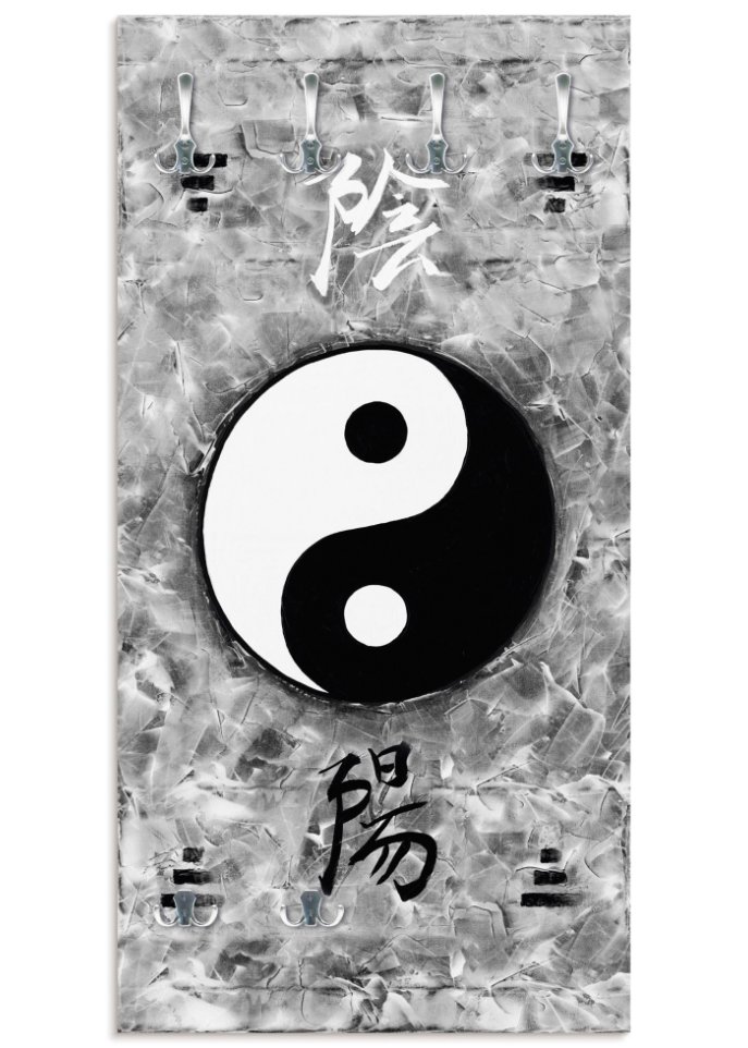 Wandgarderobe im Ying & Yang Design