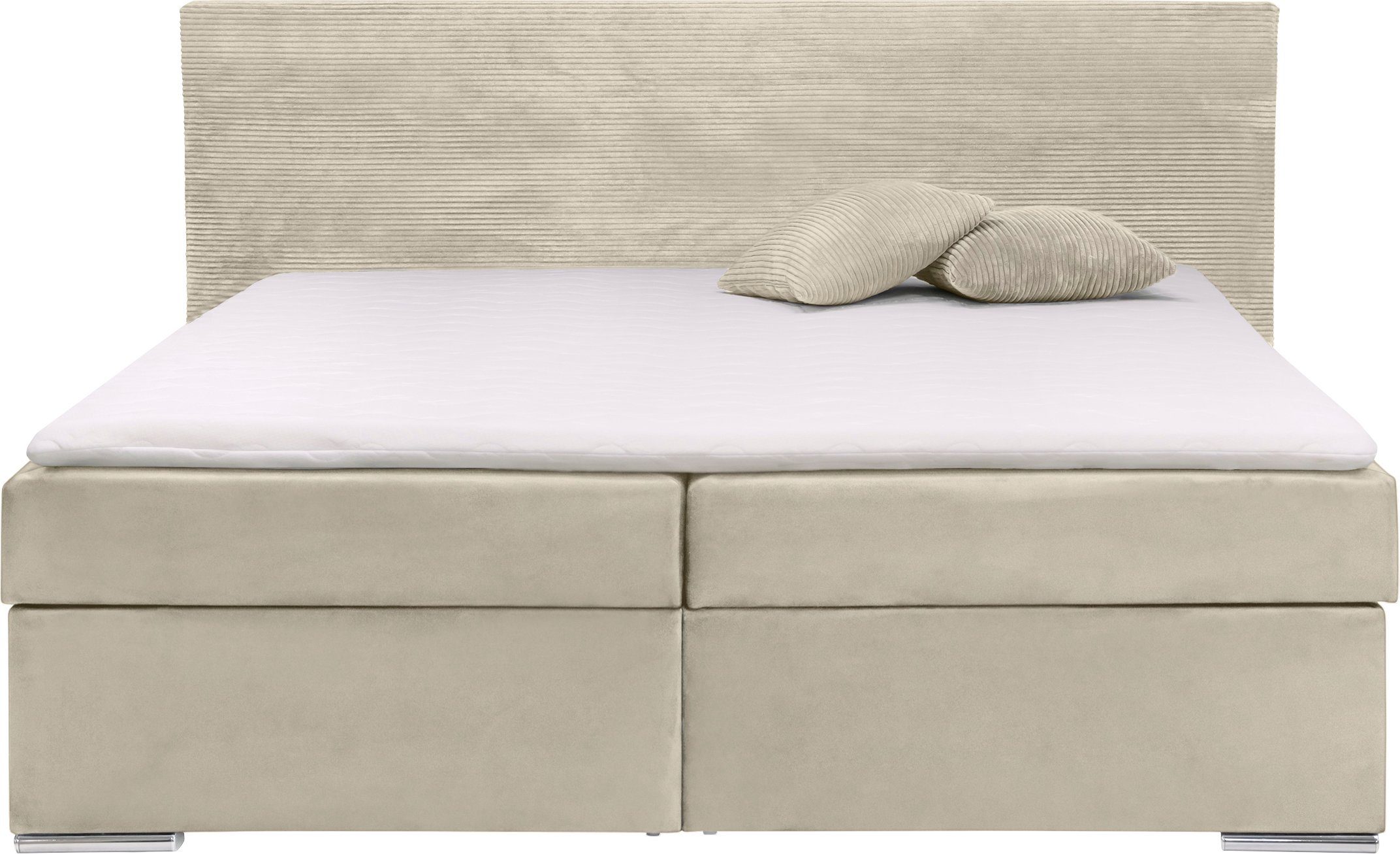 INOSIGN Boxbett Evina, Inkl. Stauraum und Topper, wahlweise in H2 oder H3