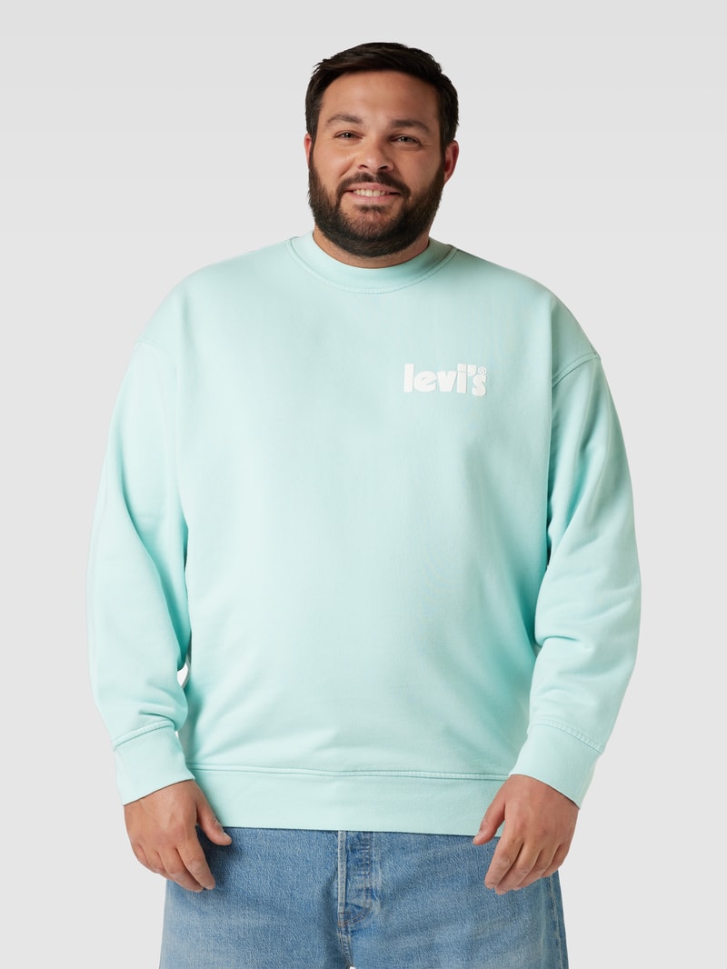 PLUS SIZE Sweatshirt mit Label-Print in mint