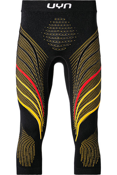 UYN, Funktionspants, Mikrofaser, schwarz gemustert