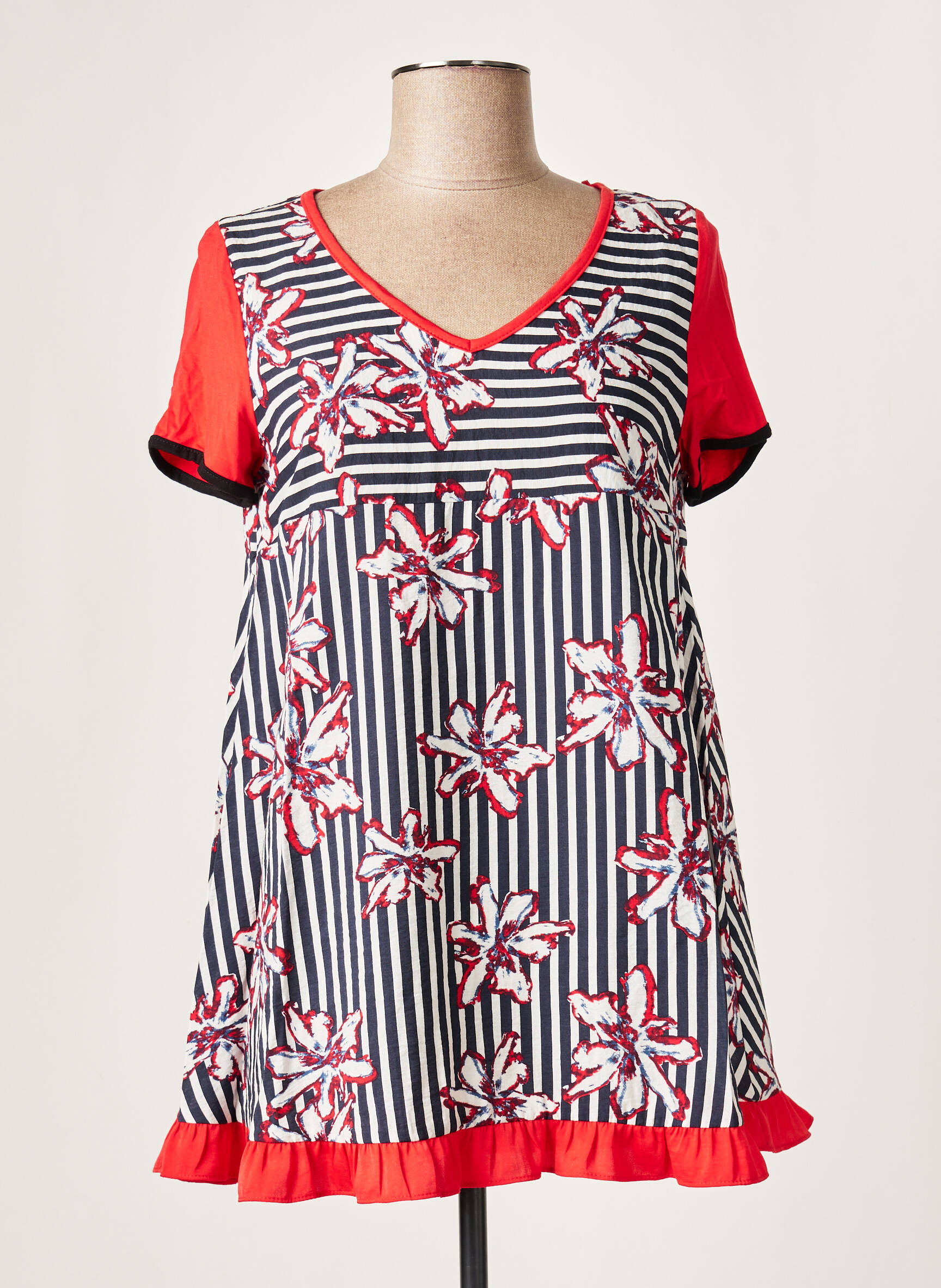 Poupee Chic By Mercedes De Miguel Tuniquemanchecourte Femme couleur rouge