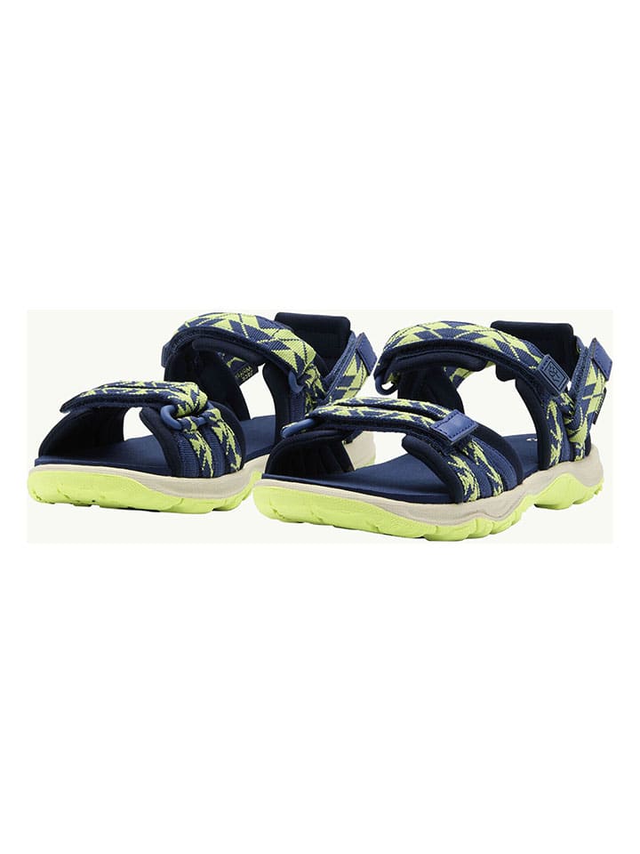 Jack Wolfskin Sandalen in Dunkelblau/Grün günstig kaufen