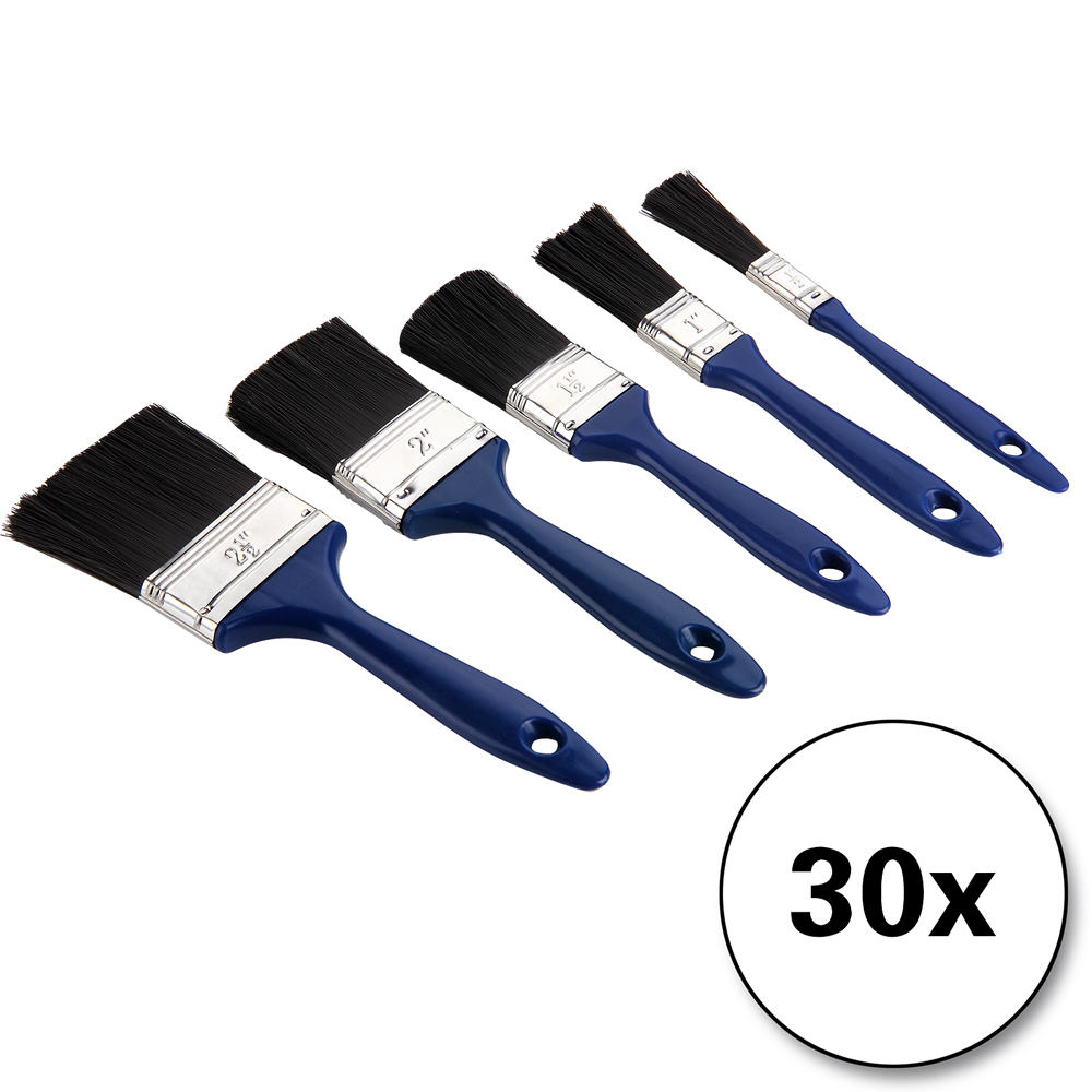 Casaria monzana® 30 tlg. Pinselset - 5 verschiedene Größen
