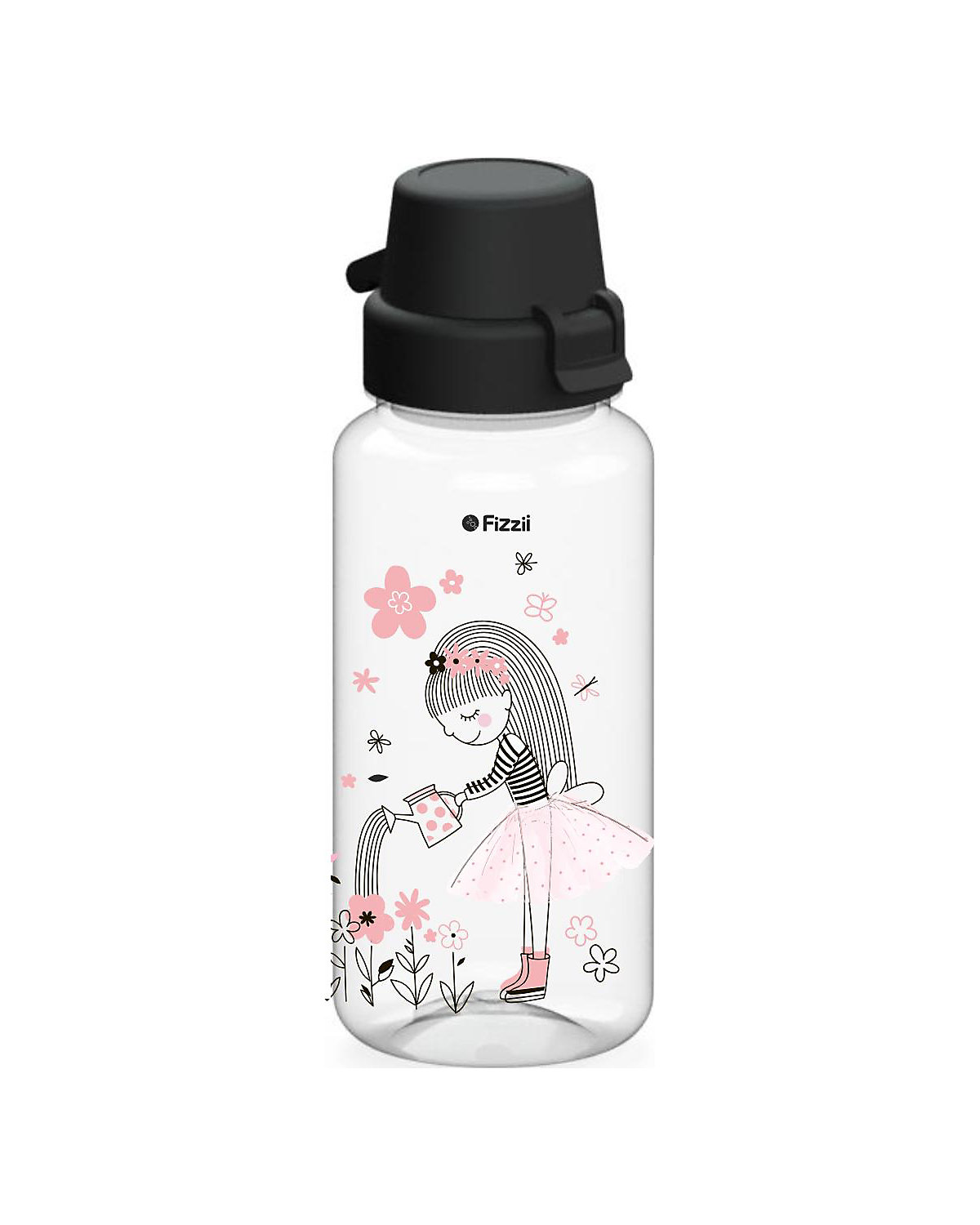Tritan-Trinkflasche Bambini Flowergirl, 400 ml