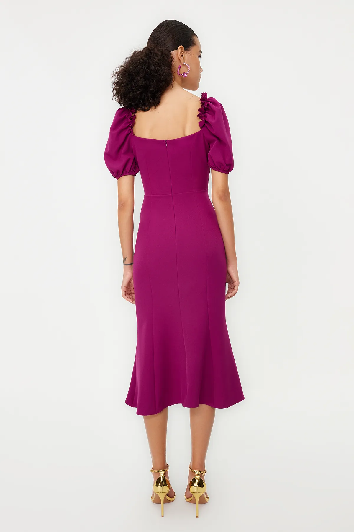 Trendyol Collection  Stilvolles lila Abendkleid