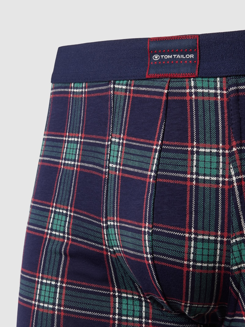 Trunks mit Allover-Muster im 2er-Pack Modell 'XMAS' in blau