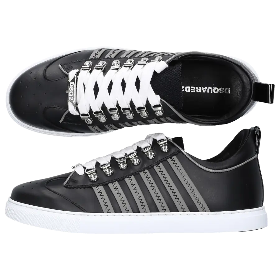 Dsquared2 - Sneaker low 251 Kalbsleder - schwarz