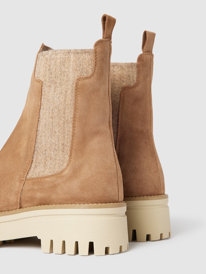 Chelsea Boots aus Leder Modell 'TINA' in camel
