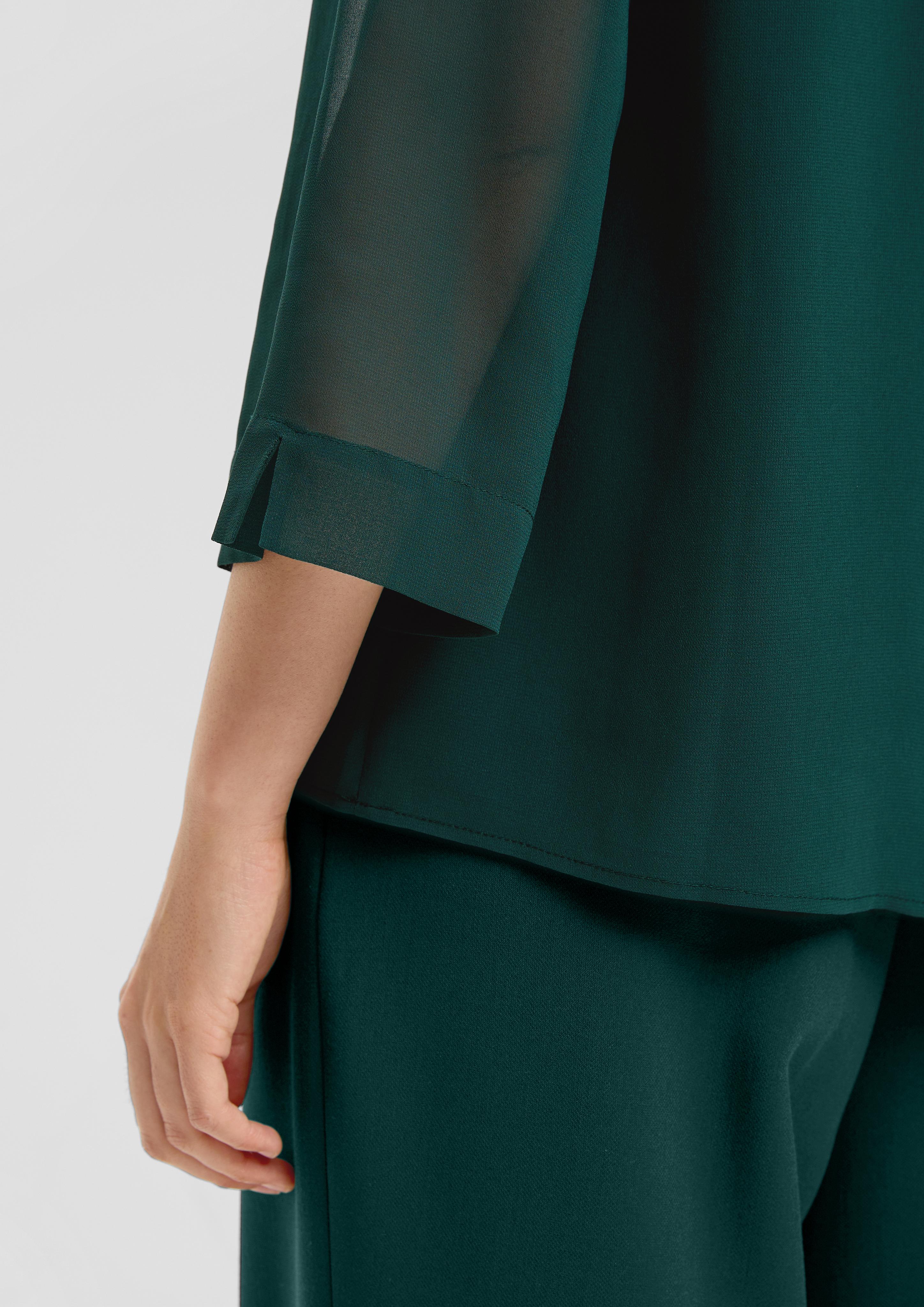 Chiffonbluse mit Viskosefutter  2136584-7889