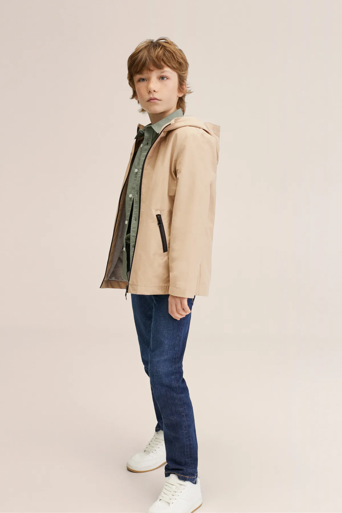 MANGO Kids  27013255 Mäntel und Parkas Beige