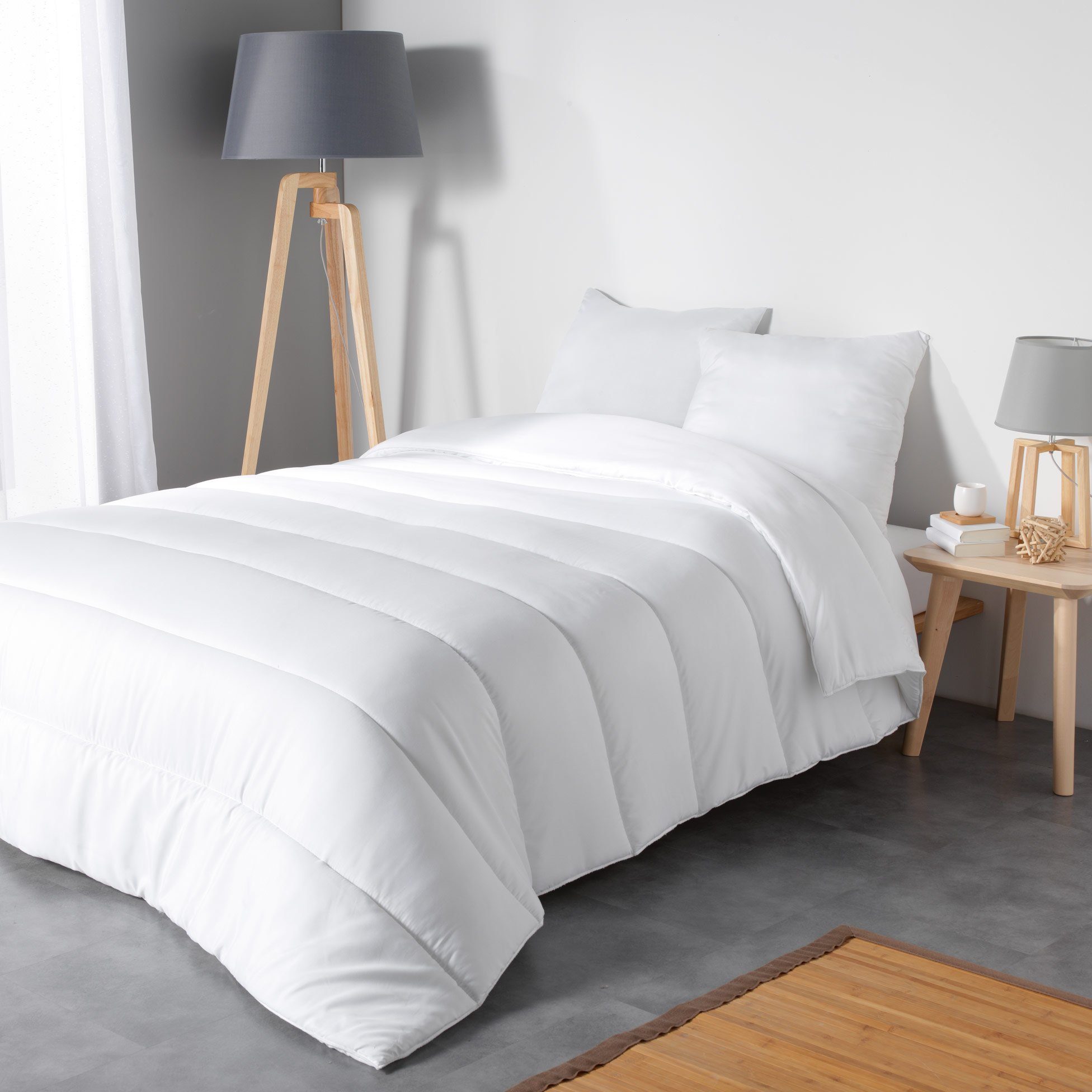 Bettdecke + Kopfkissen, SET Steppdecke + 2x Kopfkissen 60x60cm Kissen, dynamic24, 3tlg. Premium Bettenset 1 oder 2 Personen Bettdecke Zudecke